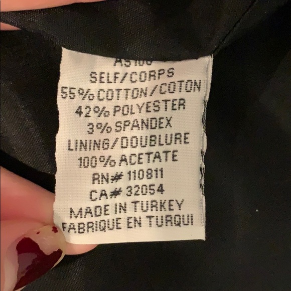 Black suit style skirt - Picture 4 of 4